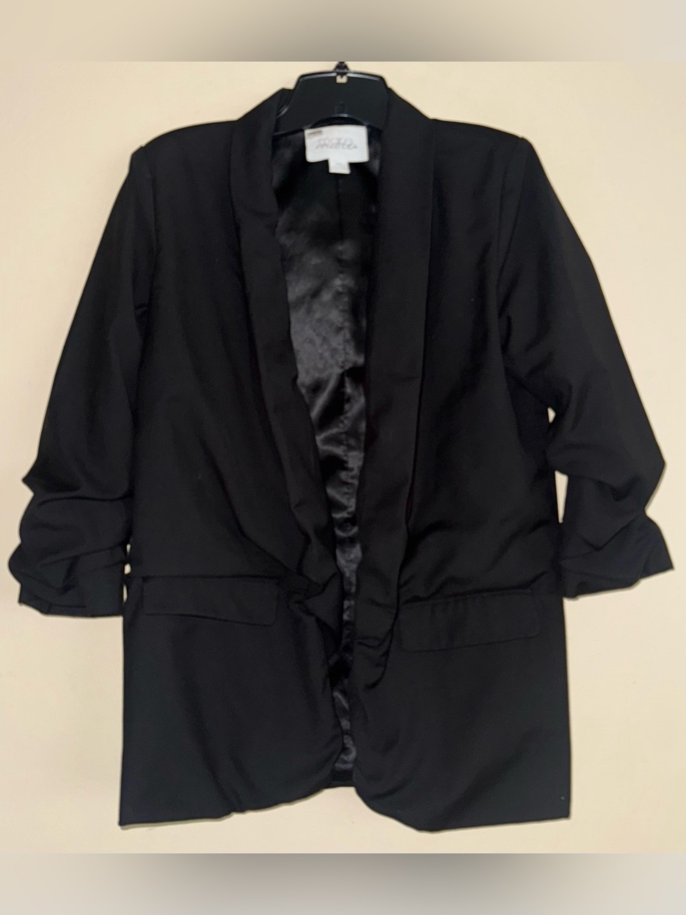 Mare Mare Boyfriend Open Black Blazer Jacket Size XS